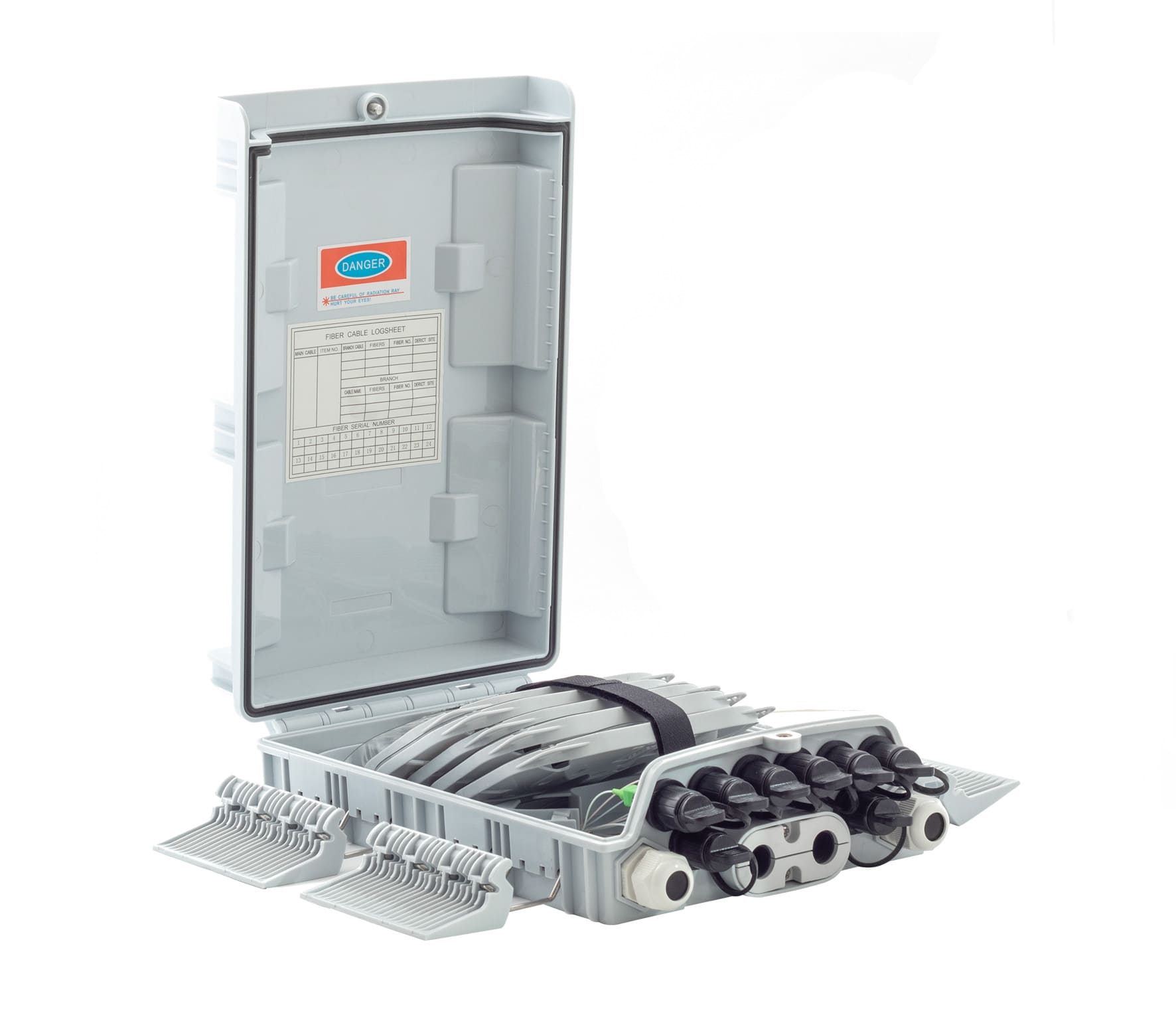 Fdb Caja Exterior Ftth 2X8 Easy Connect + Split 1X8 Sc/Apc C/Derivacion - Imagen 2