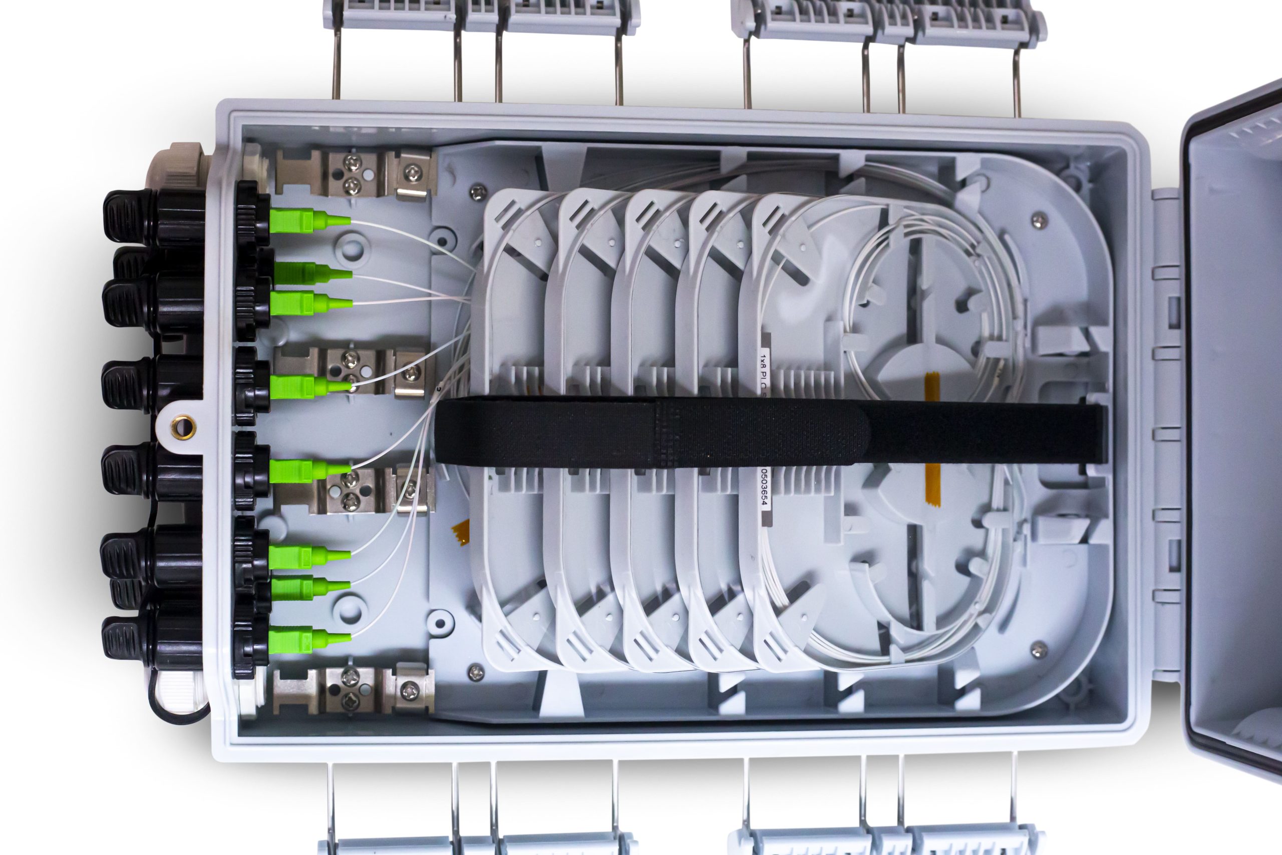Fdb Caja Exterior Ftth 2X8 Easy Connect + Split 1X8 Sc/Apc C/Derivacion - Imagen 4